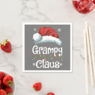 Serviette En Papier Chemise Grampy Claus, Claus Grampy Correspondant À