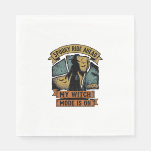 Serviette En Papier Chemise Halloween Sorcière Drôle Design de Sorcièr