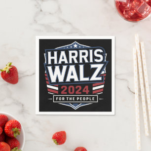 Serviette En Papier Chemise HarrisWaltz 2024 KamalaHarris TimWaltz 202