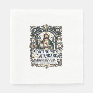 Serviette En Papier Chemise humour de relation chrétienne datant de Jé