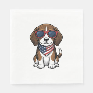Serviette En Papier Chemise lunettes de soleil pour chiots Beagle patr