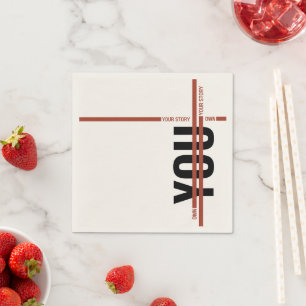Serviette En Papier Chemise « Maîtrise ton histoire » – Citation motiv