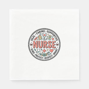 Serviette En Papier Chemise médicale florale vintage pour l'appréciati