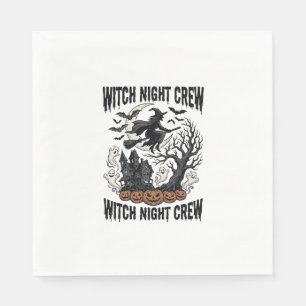 Serviette En Papier Chemise sorcière vintage nuit de coven Halloween G