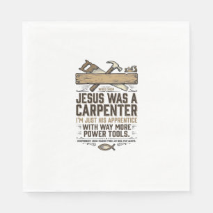 Serviette En Papier Chemise Vintage Apprenti Jésus Charpentre Menuisie