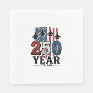 Serviette En Papier Chemise vintage gravure patriotique 250 ans Jet De