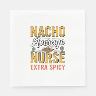 Serviette En Papier Chemise Vintage Nacho Infirmière Moyenne Extra Épi