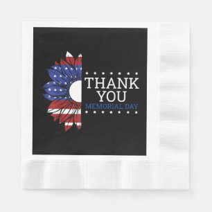 Serviette En Papier Chemises commémoratives du drapeau américain pour 
