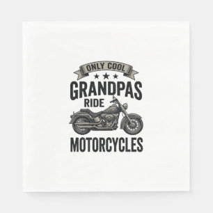 Serviette En Papier Chemises de grand-pères cool pilotent des motos Vi