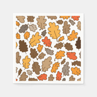 Serviette En Papier chêne feuilles automne boho thanksgiving serviette