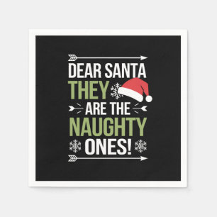 Serviette En Papier Cher Père Noël, Ce Sont Les Maudits Noël