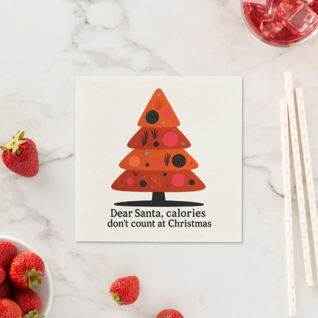 Serviette En Papier 🎄 Cher Père Noël… Marché ! 🍪✨ (En situation)