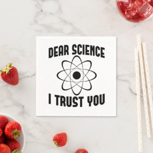 Serviette En Papier Cher Science Je Vous Fais Confiance - Professeur d