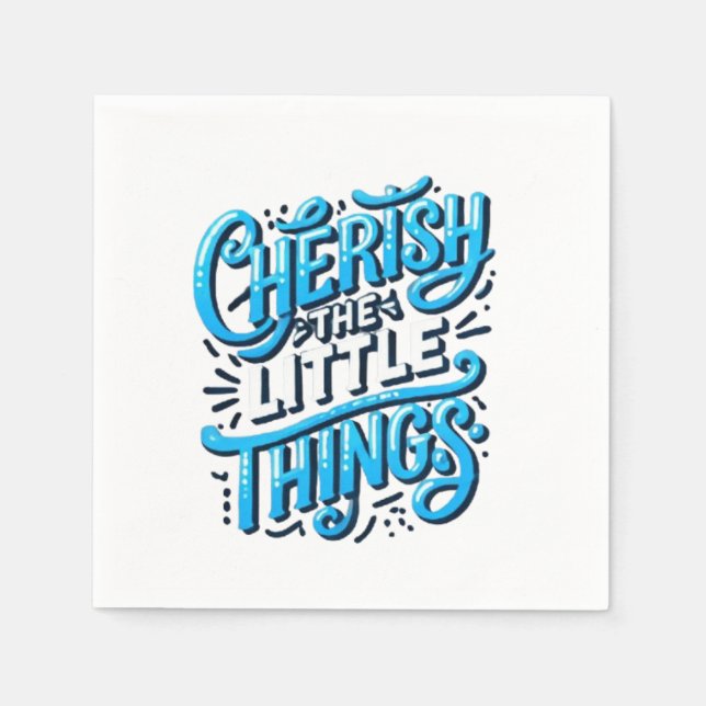Serviette En Papier Chercher les petites choses-Napkin (Devant)