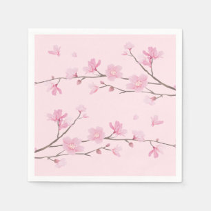 Serviette En Papier Cherry Blossom - Arrière - plan transparent