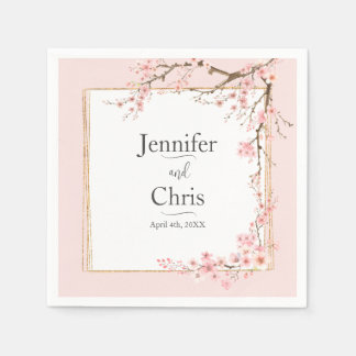 Serviette En Papier Cherry Blossom Mariage