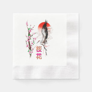 Serviette En Papier Cherry Japan Pastel Sakura
