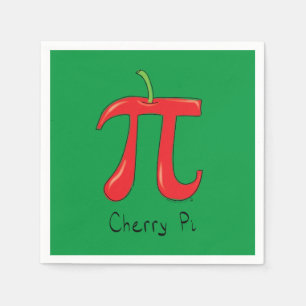 Serviette En Papier Cherry Pi Symbole Math Enseignant Funny