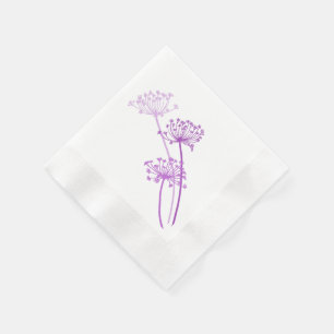 Serviette En Papier chervil mariage / vaches persil pourpre papier ser