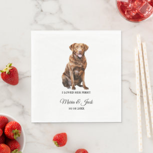 Serviette En Papier Chesapeake Bay Retriever Full Color Pet Mariage