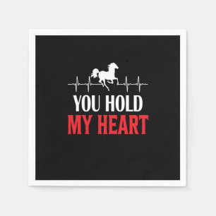 Serviette En Papier Cheval Art Vous Tenez Mon Coeur