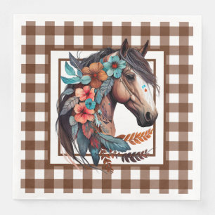 Serviette En Papier Cheval de campagne
