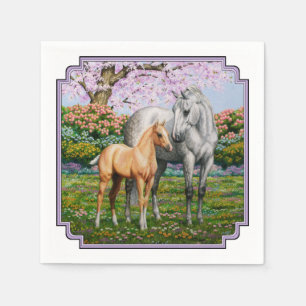 Serviette En Papier Cheval Gris Dappel Mare Palomino Foie