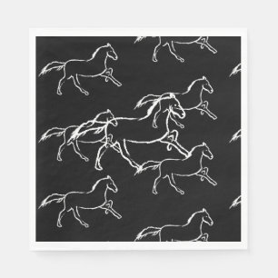 Serviette En Papier Cheval sauvage