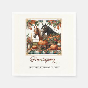 Serviette En Papier Cheval tendance Friendsgiving
