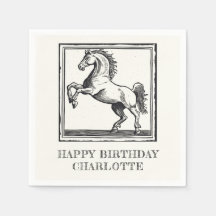 Cheval vintage équestre Adulte Joyeux anniversaire