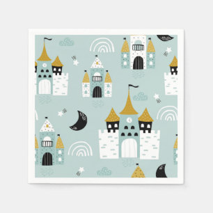 Serviette En Papier Chevaliers & Dragons   Fête d'anniversaire de cont