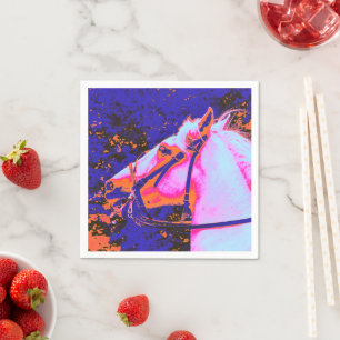 SERVIETTE EN PAPIER CHEVAUX