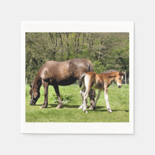 SERVIETTE EN PAPIER CHEVAUX