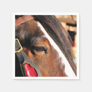 SERVIETTE EN PAPIER CHEVAUX