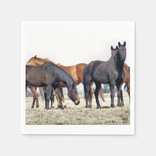 SERVIETTE EN PAPIER CHEVAUX