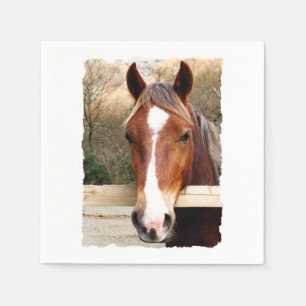 SERVIETTE EN PAPIER CHEVAUX