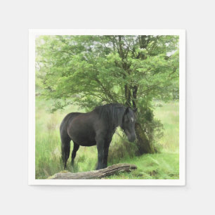 SERVIETTE EN PAPIER CHEVAUX