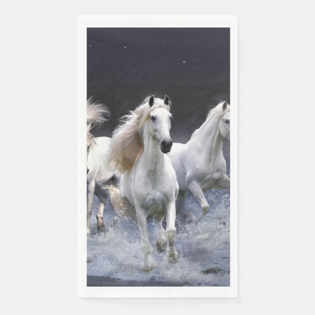 Serviette En Papier Chevaux à lancer l'oreiller (Devant)