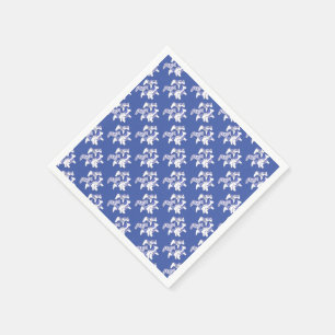 Serviette En Papier Chevaux bleus et blancs pour les serviettes de