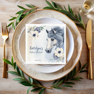 Serviette En Papier Chevaux cowgirl baby shower monogrammed