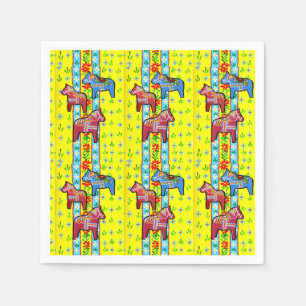 Serviette En Papier Chevaux de Dala