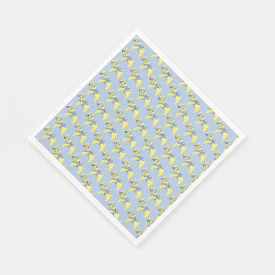 Serviette En Papier chevaux de dala jaunes