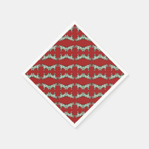 Serviette En Papier Chevaux de Noël