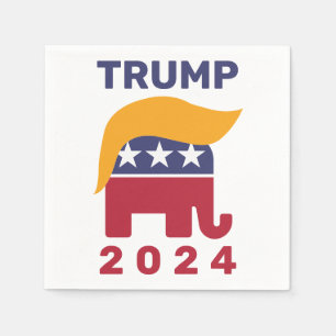 Serviette En Papier Cheveux Trump 2024 Papier serviettes, Cocktail sta