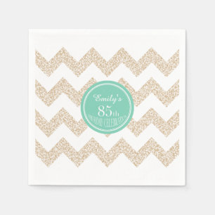 Serviette En Papier Chevron 85e Anniversaire P Napkin Choisissez la co