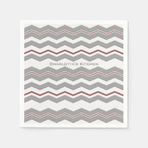 Serviette En Papier Chevron moderne avec n'importe quelle couleur et t