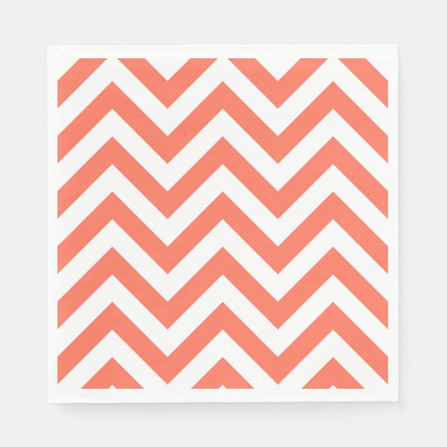 Serviette En Papier Chevron Zig Zag (Devant)