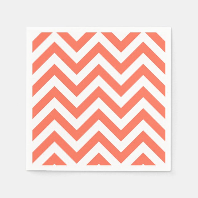 Serviette En Papier Chevron Zig Zag (Devant)