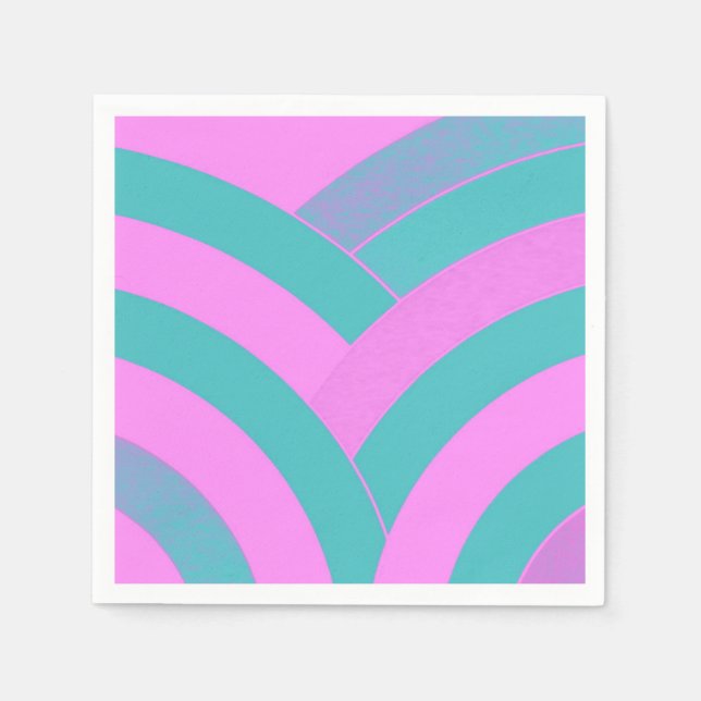 Serviette En Papier chevrons chic et modernes (Devant)