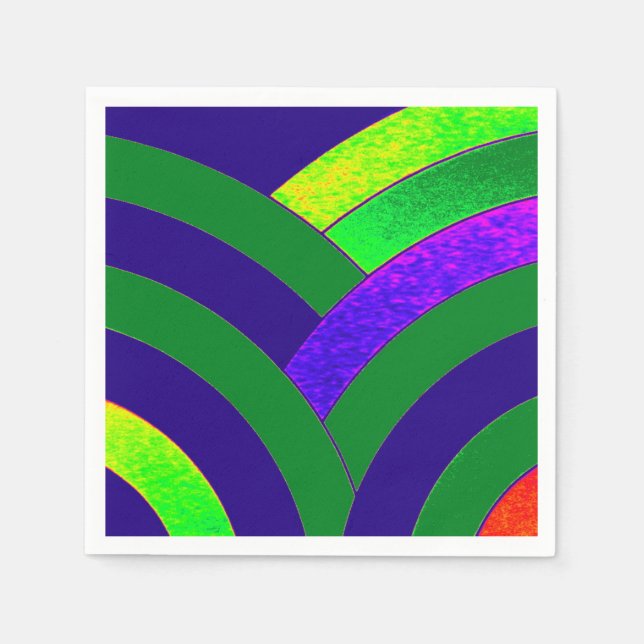 Serviette En Papier chevrons chic et modernes (Devant)